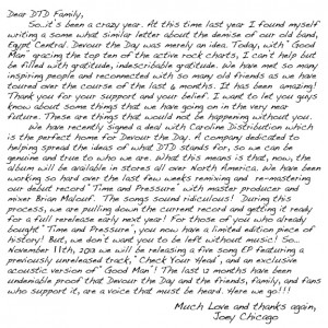 JoeyAlbumLetter