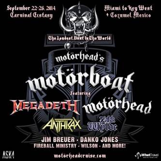 NEWS: MOTÖRHEAD’S MOTÖRBOAT ‘The Loudest Boat In The World’ Sails from Miami to Key West and Cozumel NEWS: MOTÖRHEAD’S MOTÖRBOAT ‘The Loudest Boat In The World’ Sails from Miami to Key West and Cozumel