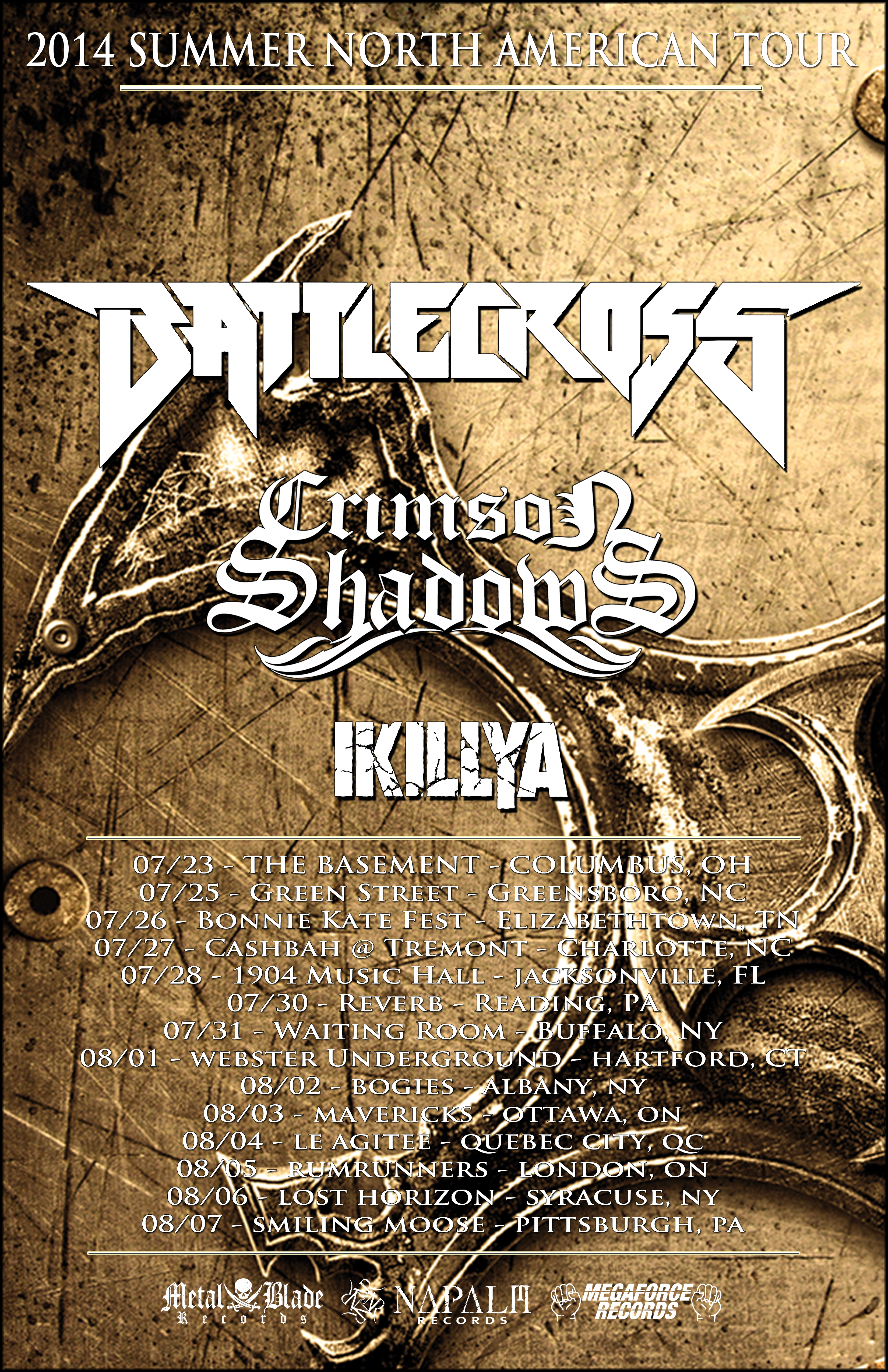 CRIMSON SHADOWS CONFIRM SUMMER TOUR DATES