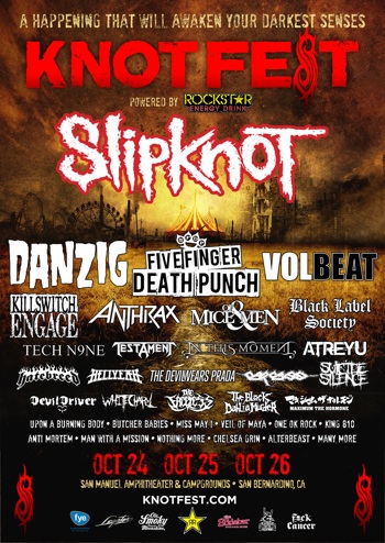 SLIPKNOT’S LEGENDARY KNOTFEST RETURNS TO THE U.S.